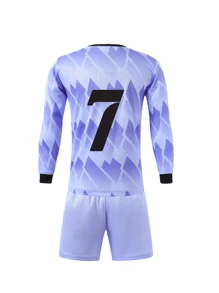 Ensemble de vêtements de sport décontractés pour enfants et adolescents, à séchage rapide, manches longues. Convient pour les loisirs, les sports, le football, les activités de groupe, numéro 7