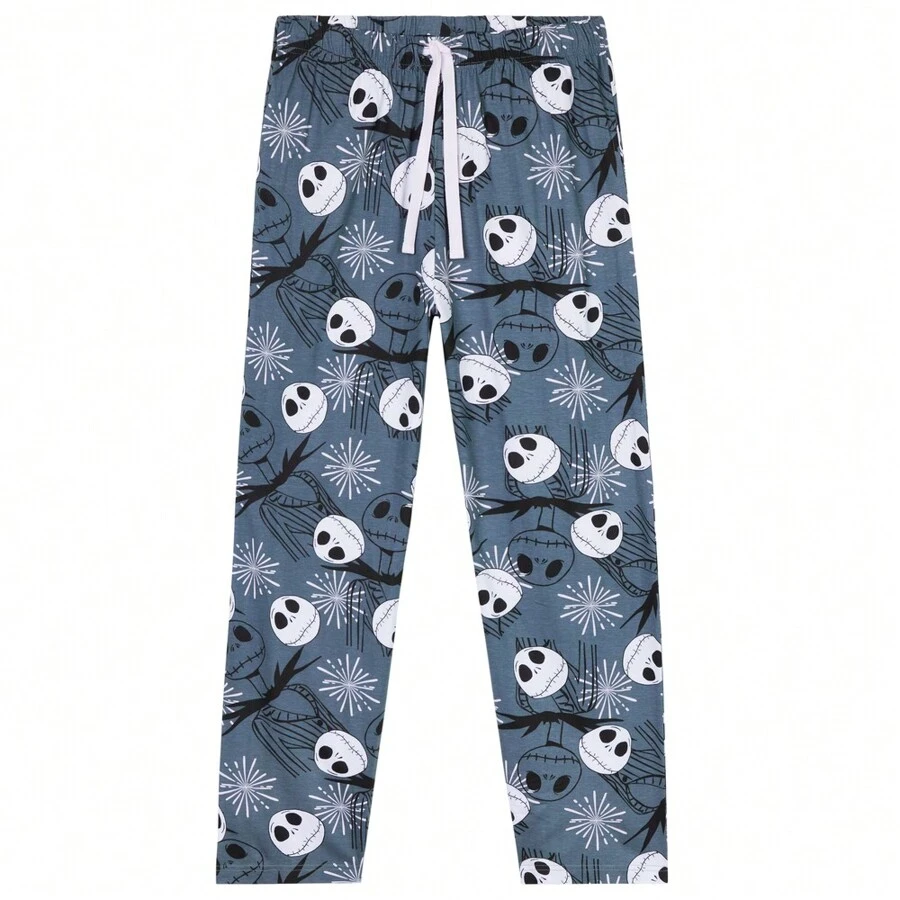 Disney Pyjama Bottoms PJ Loungewear Nightwear Comfy Soft Trousers Lounge Pants With Pockets Sleepwear Gift - Blue - View 1