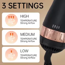 Hot Hair Dryer Brus,Hot Air Brush In One With Oval Barrel,Suitable For Various Hairstyles,Making Hair Smooth And Not Frizzy(2-In-1) - 查看 4