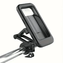 Soporte universal para teléfono de bicicleta o motocicleta con rotación de 360°: impermeable, ajustable, sujeta de forma segura smartphones con pantalla táctil para un fácil acceso en movimiento