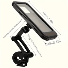 Soporte universal para teléfono de bicicleta o motocicleta con rotación de 360°: impermeable, ajustable, sujeta de forma segura smartphones con pantalla táctil para un fácil acceso en movimiento