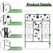 X Metal Garden Lawn Edge Pet Dog Barrier Path Border Fence Yard Plant Protector - 1 - View 8