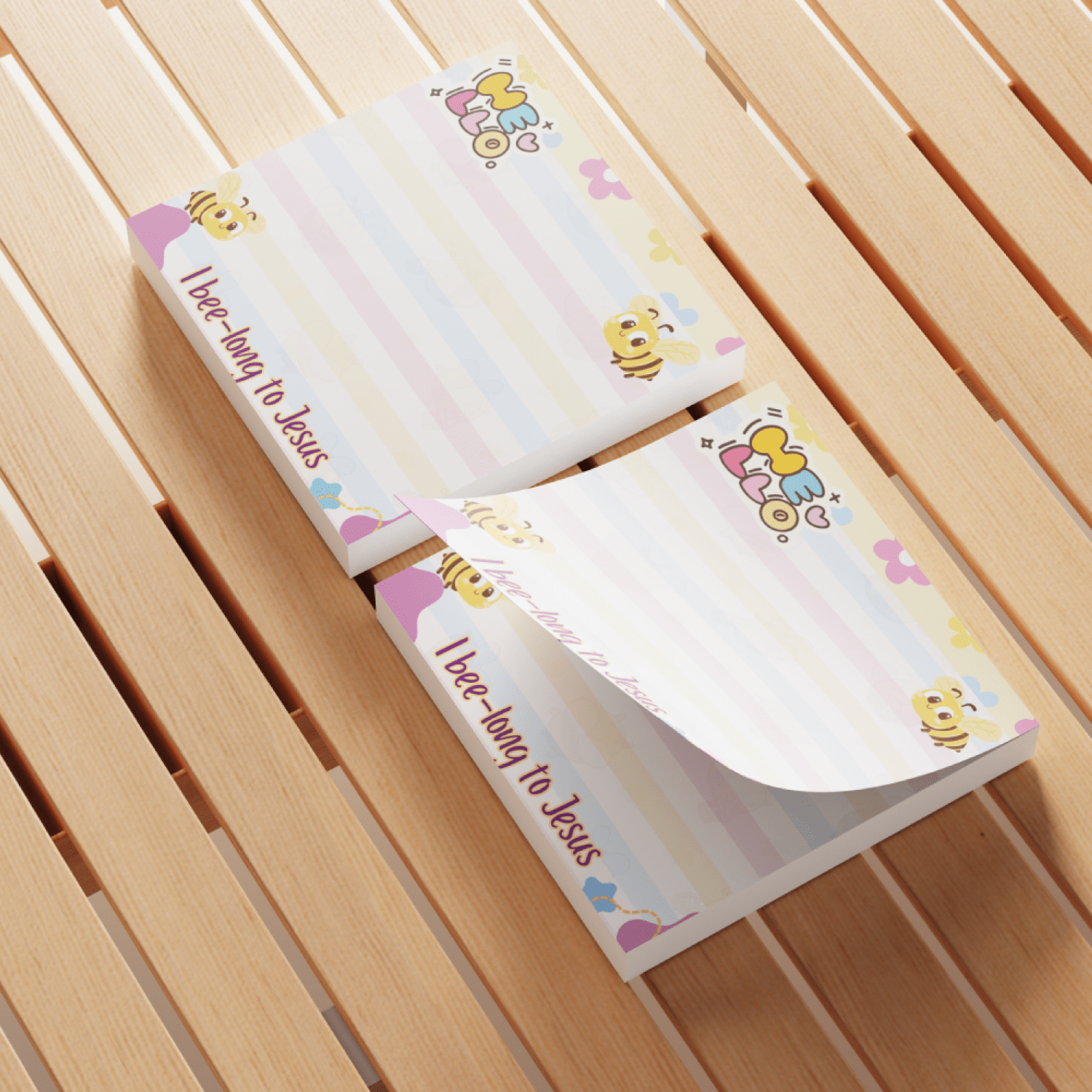 4pcs Bee Sticky Notes 3x3 Inch Cute Bee Note Pads Adhesive Bee Memo ...