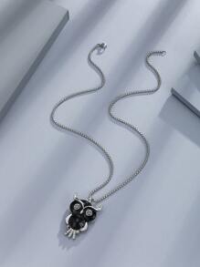 1 件欧美风格不锈钢剪刀和梳子吊坠项链，适合男士，适合日常佩戴和正式场合 - 銀色 - 查看 17