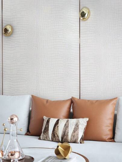 1roll Crocodile Wallpaper Lavish Zwart Matte Textured Self Removable Home ation Renovation Paste The Wand Product view 2