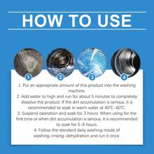 Multi-Purpose Washing Machine Cleaning Powder - Deep Odor And Stain Removal - Suitable For Front-Load And Top-Load Washing Machines - One Box - View 9