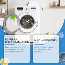 Multi-Purpose Washing Machine Cleaning Powder - Deep Odor And Stain Removal - Suitable For Front-Load And Top-Load Washing Machines - One Box - View 3