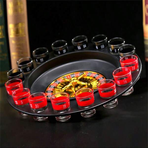 Drinkspel Draaiwiel Voor Bar, KTV, Feest, Drinkroulettespel, Russische Roulette Drinkspel Accessoires