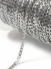 1 Metro Corrente Cubana de Aço Inoxidável da Moda para Colar DIY, Pulseira, Acessórios de Joias