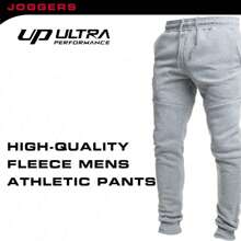 3 Pack Fleece Active Tech Joggers For Men, Mens Sweatpants With Zipper Pockets - Black / Charcoal / Heather Grey - View 3