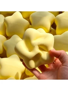 1 peça/2 peças de brinquedo macio e esponjoso em forma de estrela da sorte, brinquedo fofo de alta qualidade para alívio do estresse com recuperação lenta, textura macia e satisfatória
