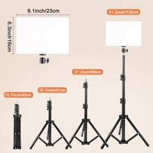 10" Adjustable LED Selfie Ring Light With 110cm Tripod - 3-Tone Color Temperature Control - Ideal For Live Streaming, Video Recording, And Photography - Nhiều màu - Xem 3