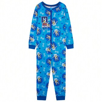 Bluey Jersey Onesie Soft Cosy Loungewear Sleepsuit All In One Nightwear Pyjama