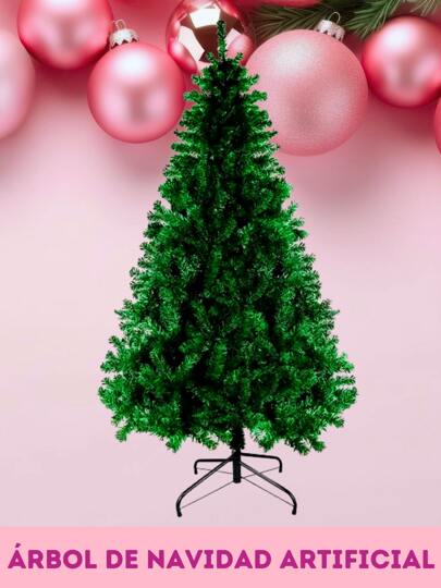 Árbol de Navidad de 1.80 Metros con 780 Ramas Frondosas Ideal para Acompañarlo con Esferas Navideñas y Luces, Decoración de Hogar Guirnalda Navideña , Moños, Listón Navideño LED Base Estabilizadora Decoración de Hogar para Fiestas