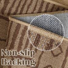 Area Rug  Entryway  Boho Chic Jute Rug Indoor Outdoor Floor Cover Print Geometric Rug  Foldable Accent Rug For Living Room Bedroom Dining Room Patio Garden