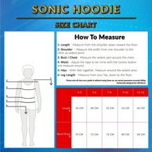 SONIC THE HEDGEHOG Hoodie Hooded Sweatshirt Lounge Wear Street Style 4-12 Years Gamer Gift - Blue - View 5