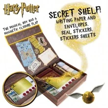 Harry Potter Gift Stationery Set Notebook Wand Pen Letter Writing Envelopes Stickers - Multicolor - View 4
