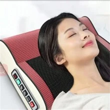 Masajeador multifuncional para el cuello y los hombros, una herramienta de amasado para la espalda y el escote del hogar, con múltiples funciones de masaje Adjustable Hot Compress (6 botones de masajes)