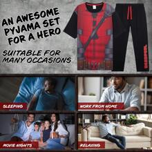 Marvel Deadpool And Wolverine Pyjama Set Soft Comfortable PJ Loungewear Gift - Multicolor - View 3