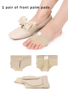 1 Pair Women Ballet/Belly Dance Toe Pad Socks, Foot Forefoot Protector Socks For Dancing - Apricot - View 1