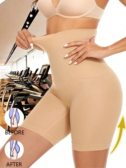 2025 Nuevos pantalones cortos moldeadores de cintura alta para mujer, adecuados para correr a diario, deportes, yoga, entrenamiento, con funciones de adelgazamiento del abdomen, levantamiento de glúteos y moldeado. Anti-fricción, sin enrollamiento, cintura ceñida, leggings levantadores de glúteos, shorts moldeadores de fitness, shorts moldeadores, accesorios de fitness