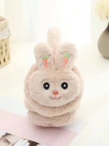 1pc Children's Closed-Eye Rabbit Ear Muffs, Warm & Fashionable, Suitable For Parties, Outdoor Activities, Daily Use