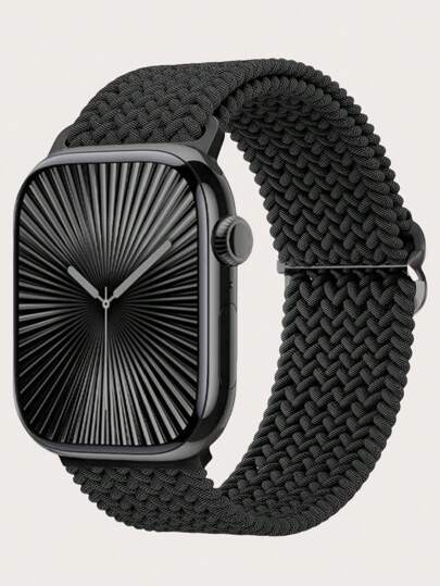 Flätad elastisk Solo Loop kompatibel med Apple Watch Band Ultra 49mm 45mm 44mm 46mm 42mm 41mm 40mm 38mm Herr Dam, mjuka nylonelastiska flätade armband armbandsersättning kompatibel med Ultra 2 3, serie 11/10/9/8/7/6/5/4/3/2/1 SE som present till elever som återvänder till skolan