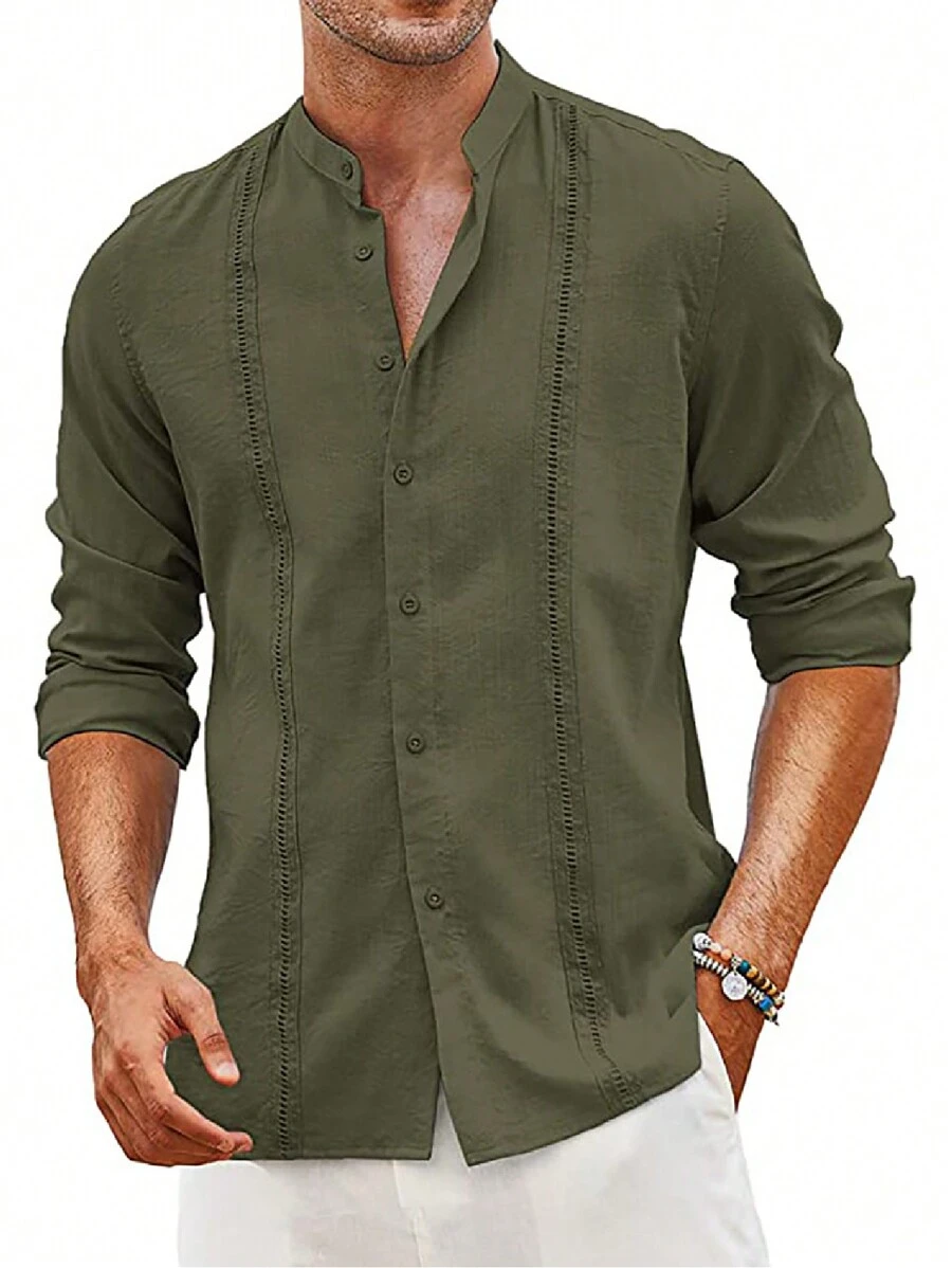 Men Shirts - Yeşil - Görünüm 1