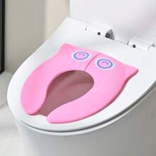 1 件儿童便携式折叠旅行马桶座带防滑硅胶垫如厕训练座便器马桶圈可折叠可洗马桶垫适用于幼儿、男孩和女孩