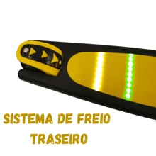 Patinete Infantil dobrável com Led 3 rodas até 50Kg Dream Light Azul
