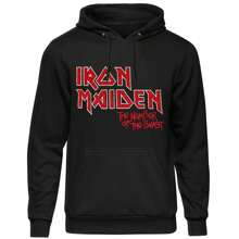 Hey Rusty Iron Maiden | Official Band Unisex Pullover Hoodie | Number Of The Beast Vintage Logo Faded Edge Album (Back Print) - 24-Hour Fast Shipping! - màu đen - Xem 1