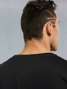 Men's Technological T-Shirt Modal Tech Basic T-Shirt Anti-Odor Wrinkle-Free - Black - View 3