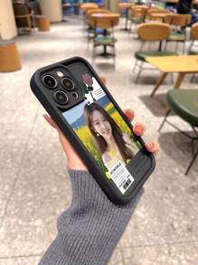 Aangepaste foto's doorzichtige telefoonhoes compatibel met 16 15 14 13 12 11 PromaxMini SE 7 8 XR S24 cadeau-idee Voeg foto's/herinneringen toe aan telefoonhoesje Personaliseerbaar