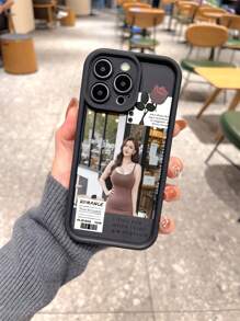 Aangepaste foto's doorzichtige telefoonhoes compatibel met 16 15 14 13 12 11 PromaxMini SE 7 8 XR S24 cadeau-idee Voeg foto's/herinneringen toe aan telefoonhoesje Personaliseerbaar