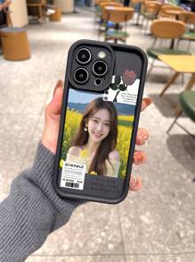 Aangepaste foto's doorzichtige telefoonhoes compatibel met 16 15 14 13 12 11 PromaxMini SE 7 8 XR S24 cadeau-idee Voeg foto's/herinneringen toe aan telefoonhoesje Personaliseerbaar
