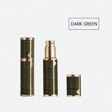 1pc Louischanzl 5ml Premium Leather Sealed Mini Travel Refillable Perfume Atomizer Bottle With Bottom Filling Valve