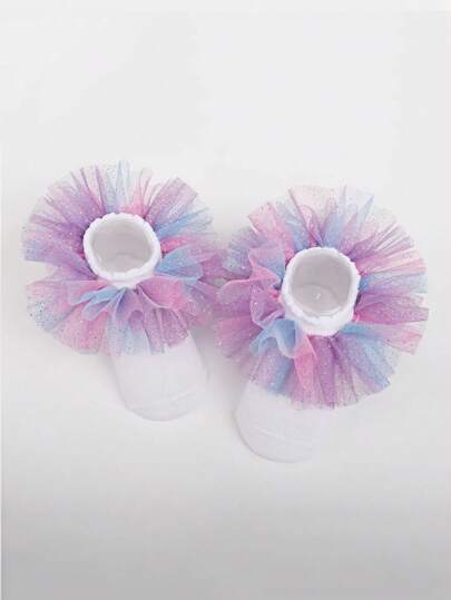 زوج من الجوارب الملونة الدانتيل ل- البنات