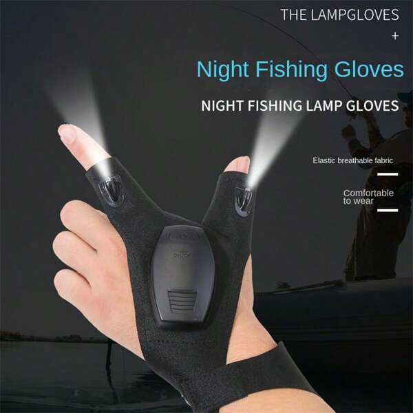 [Night Fishing Pro] USB Waterproof Fingertip Light, IP67 Rainproof Shockproof, Night Fishing Float/Rod Tip Warning Light, 50m Penetrating Bright Light, Silent Magnetic Charging 12H Runtime