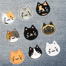 9pcs Cute Cat Embroidered Sew On Iron On Patch For Girls, Funny Kitten Patch For Shirts Jeans Hats Backpack