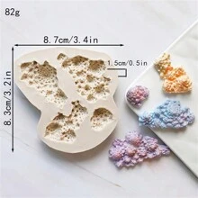 Baking Fondant Cake Molds - Ocean Series Mermaid, Seaweed, Coral Reef Cake/Chocolate Molds Crafts Clay Tools Set - Beige - View 4
