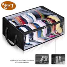 1pc Foldable Hanging Storage Bag For Hats & Clothes, Transparent Clothes/Hat Organizer Box, Gender Reveal Party, Perfect For Birthdays, Weddings, Parties, The Perfect Gift For Colleagues, Friends, And Family, Back To School - Multicolor - View 7