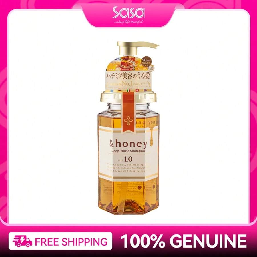 Deep Moist Shampoo 1.0 14.88oz/440ml - Deep Nourishment And Revitalization &Honey Hair Care - 440毫升 - 查看 1