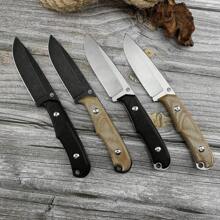 3.94-Inch Full Handle Outdoor Survival Equipment, Wilderness Straight Knife Hiking Camping EDC Tool Kydex Sheath G10 And Linen Handle Optional - Total Length: 21.0cm Blade Length: 10.0cm Handle Length: 11.0cm - View 1