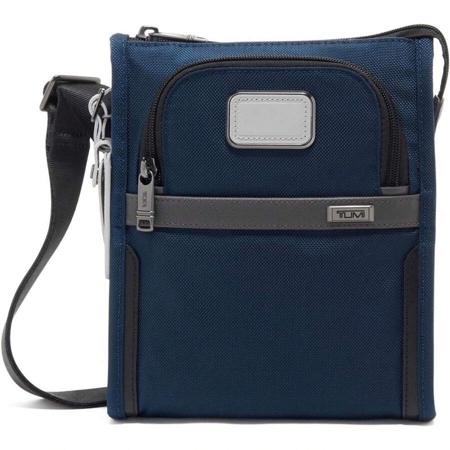 TUMI - Alpha Pocket Bag - Small Travel Crossbody Bag - Shoulder Bag For Men & Women - 海軍藍/灰色 - 查看 1