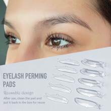 PERMANIA 5 Pairs Fish Shape Lash Lift Pads,Soft, High Plasticity,Self-Adhesive, No Glue Required,Suitable For Salon And Diy's Lash Perming Pads,Fast Upper Hand ,Easy To Clean And Reusable,Suitable For Most Lengths Of Eyelashes