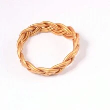 1 pieza Pulsera de macramé trenzada de 6 hebras de PVC, 14 unicolor, 65 mm de diámetro interior, brazalete hecho a mano creativo DIY, nuevo diseño para el mercado de Europa y EE. UU. - 6 acciones - Ver 24