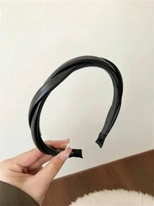 1件/3件装 女士高级真皮发带 优雅时尚高冠防滑刘海防飞散发圈头箍发饰，发带，发圈头箍，家居，护肤发带头饰 - 彩色 - 查看 10