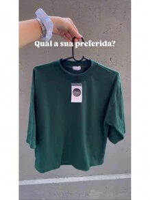 T-shirt Nicolly com a manga oversized