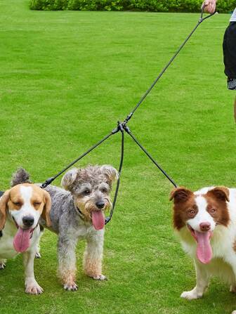 1 set 3-i-1 husdjurskoppel, robust dragrep för hundpromenad