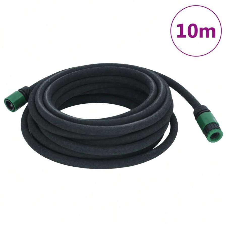 Soaker Hose 10 Meter Black Rubber Garden Irrigation System Flexible Ecofriendly Watering Solution - Black - View 1
